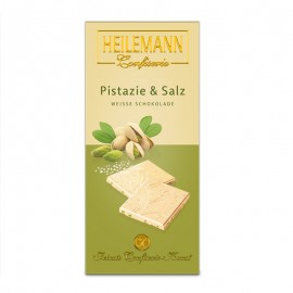 Heilemann pistachio & salt white chocolate, 80 g