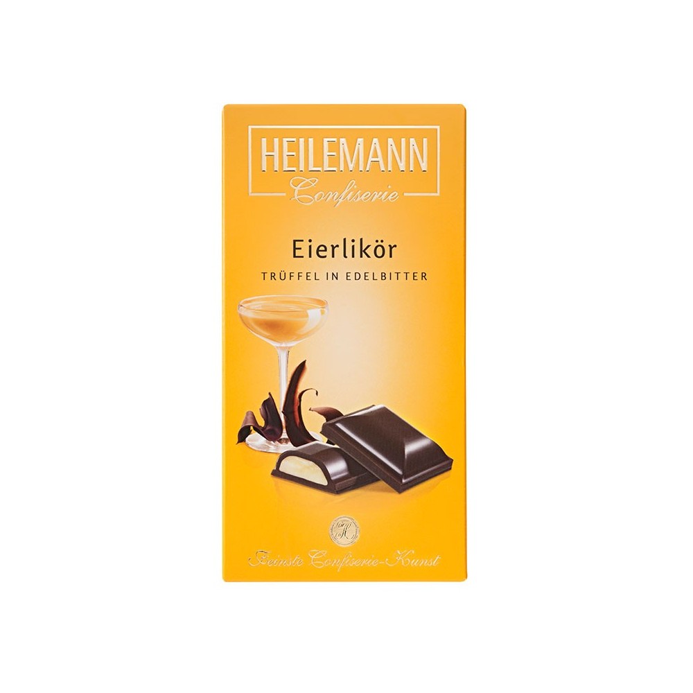Heilemann egg liqueur truffle in dark chocolate, 100 g