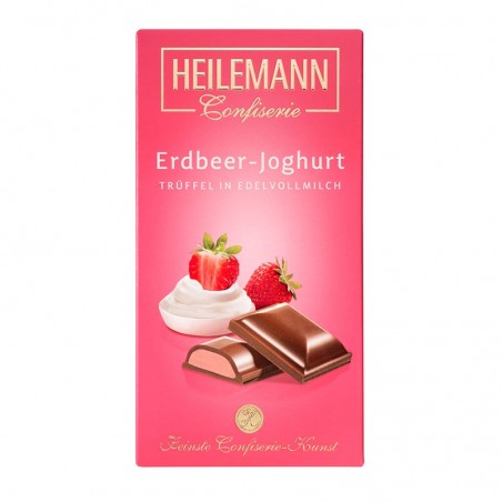 Heilemann strawberry yoghurt truffle in fine milk chocolate, 100 g