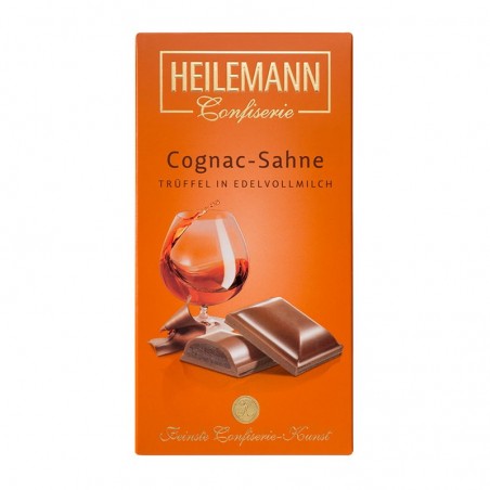 Heilemann cognac cream truffle in fine milk chocolate, 100 g