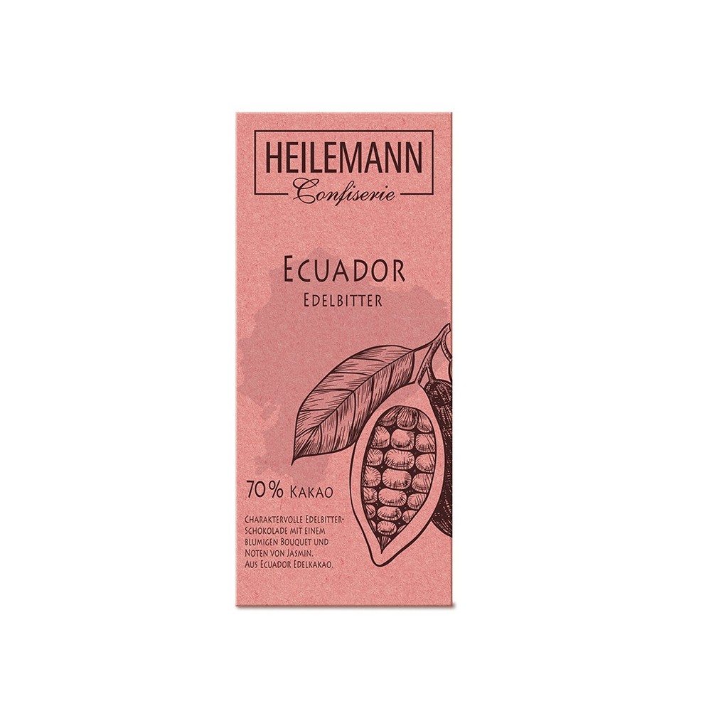Heilemann Original Chocolate Ecuador 70% dark chocolate, 80 g