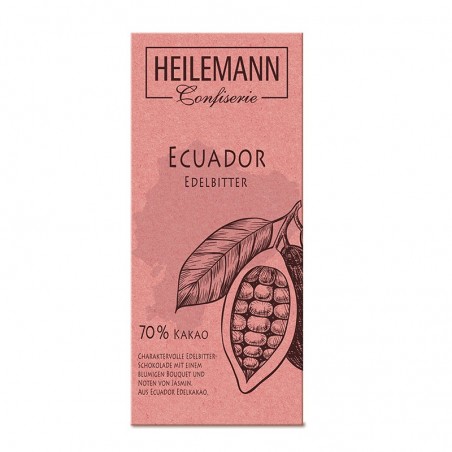 Heilemann Original Chocolate Ecuador 70% dark chocolate, 80 g