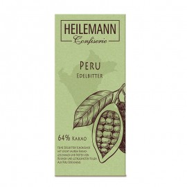Heilemann Original Chocolate Peru 64% Dark Chocolate, 80 g