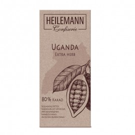 Heilemann Original Chocolate Uganda 80% Extra Tart, 80 g