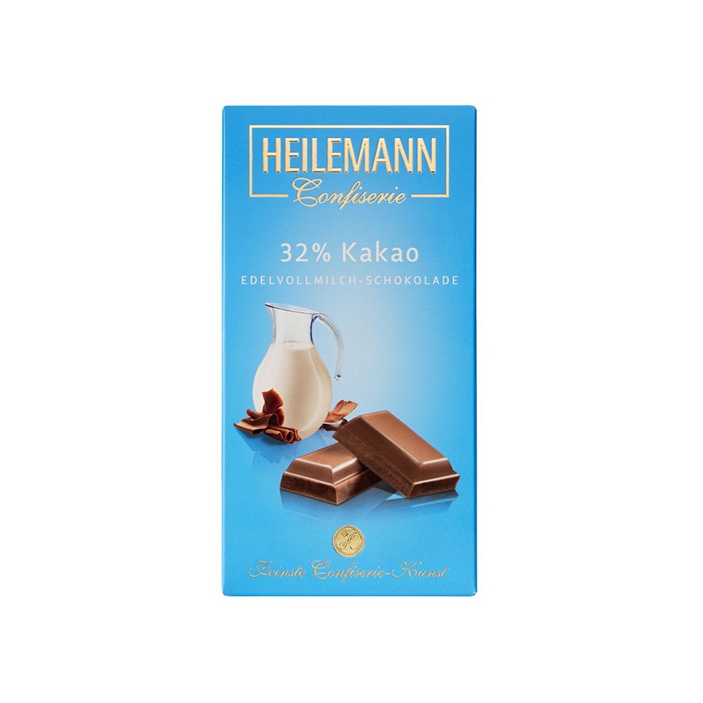 Heilemann 32% cocoa fine milk chocolate, 100 g
