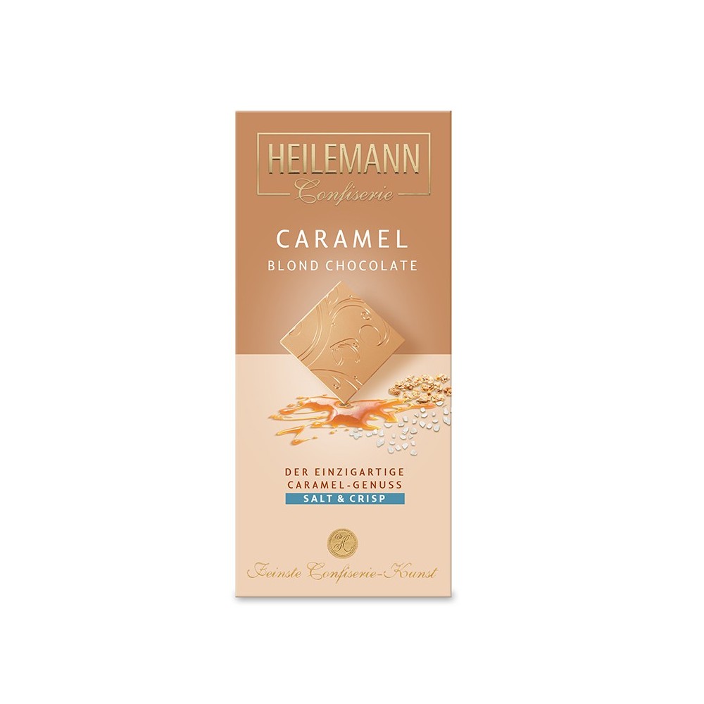 Heilemann Caramel Blond Chocolate Salt & Crisp, 80 g
