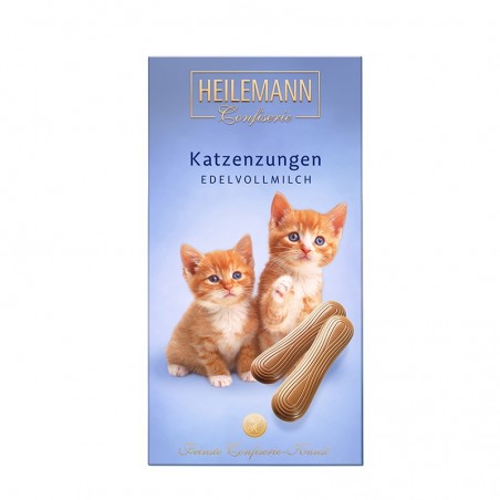 Heilemann cat tongues made from milk chocolate, 75 g