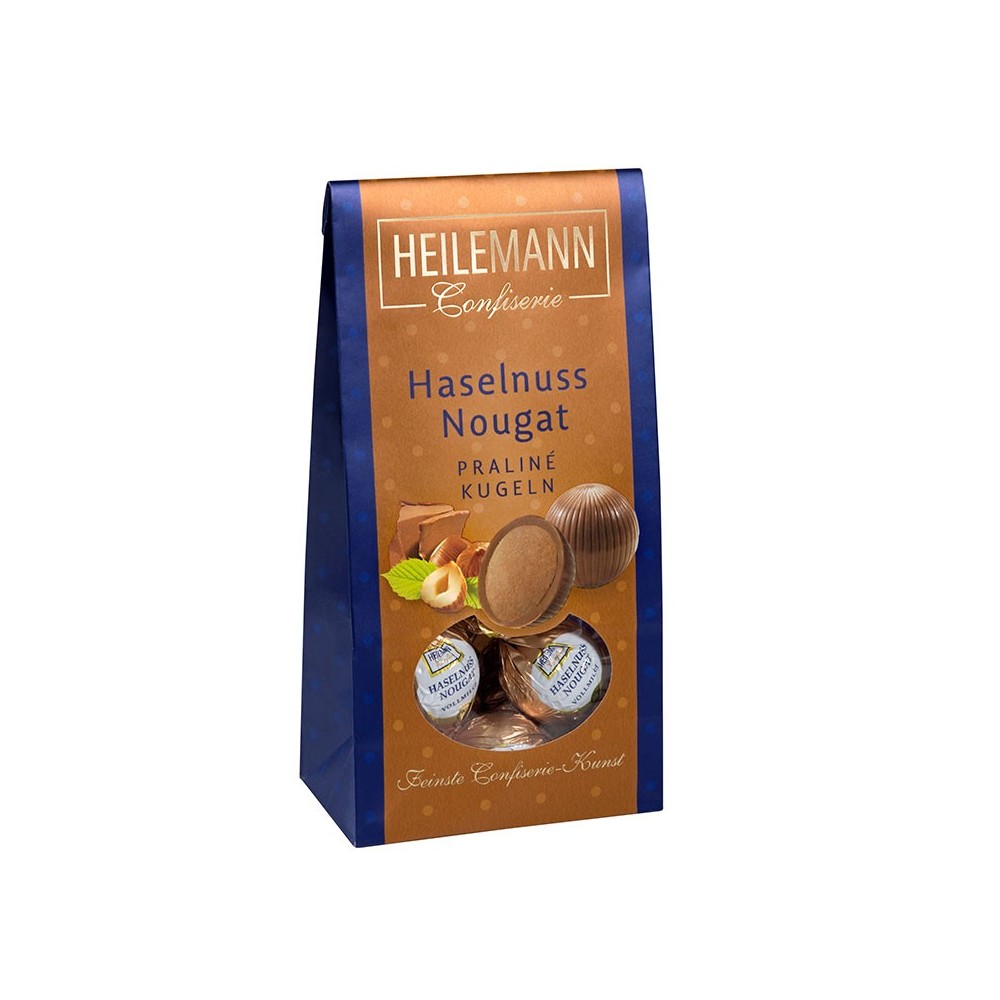 Heilemann hazelnut nougat praline balls, 90 g