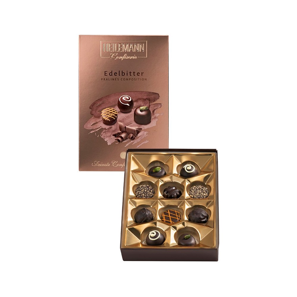 Heilemann Dark Chocolate Pralinés Composition, 125 g