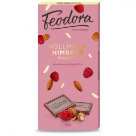 Feodora FRUIT PLATE WHOLE MILK WITH RASPBERRY AND ALMOND SLIVERS
