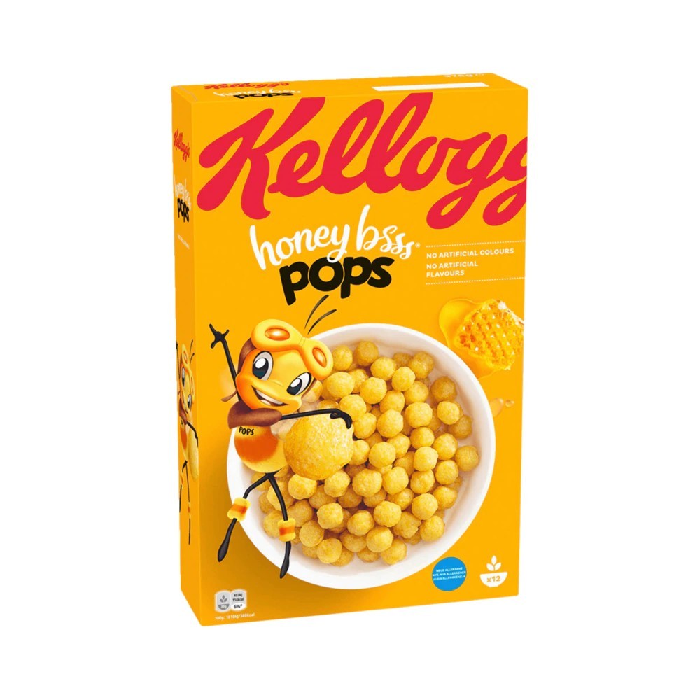 Kellogg's Honey Bsss Pops Cereal 375g