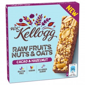 WK Kellogg Bar Raw Fruits, Nuts & Oats Cacao & Hazelnut 4x30g