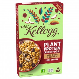WK Kellog Plant Protein Crunchy Muesli Dark Choco & Coconut 300g