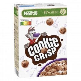 Nestlé Cookie Crisp cereals with whole grain in biscuit form as children's breakfast 375g