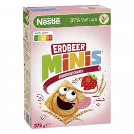 Nestlé Strawberry Minis Cereal with strawberry flavor and whole grain 375g
