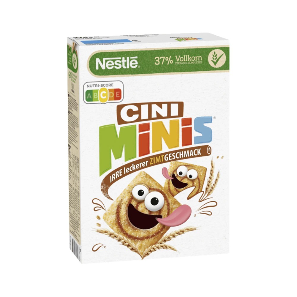 Nestlé Cini Minis cereals with cinnamon flavor and whole grain 375g