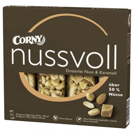 Corny Nussvoll Three kinds of nuts & caramel 96g