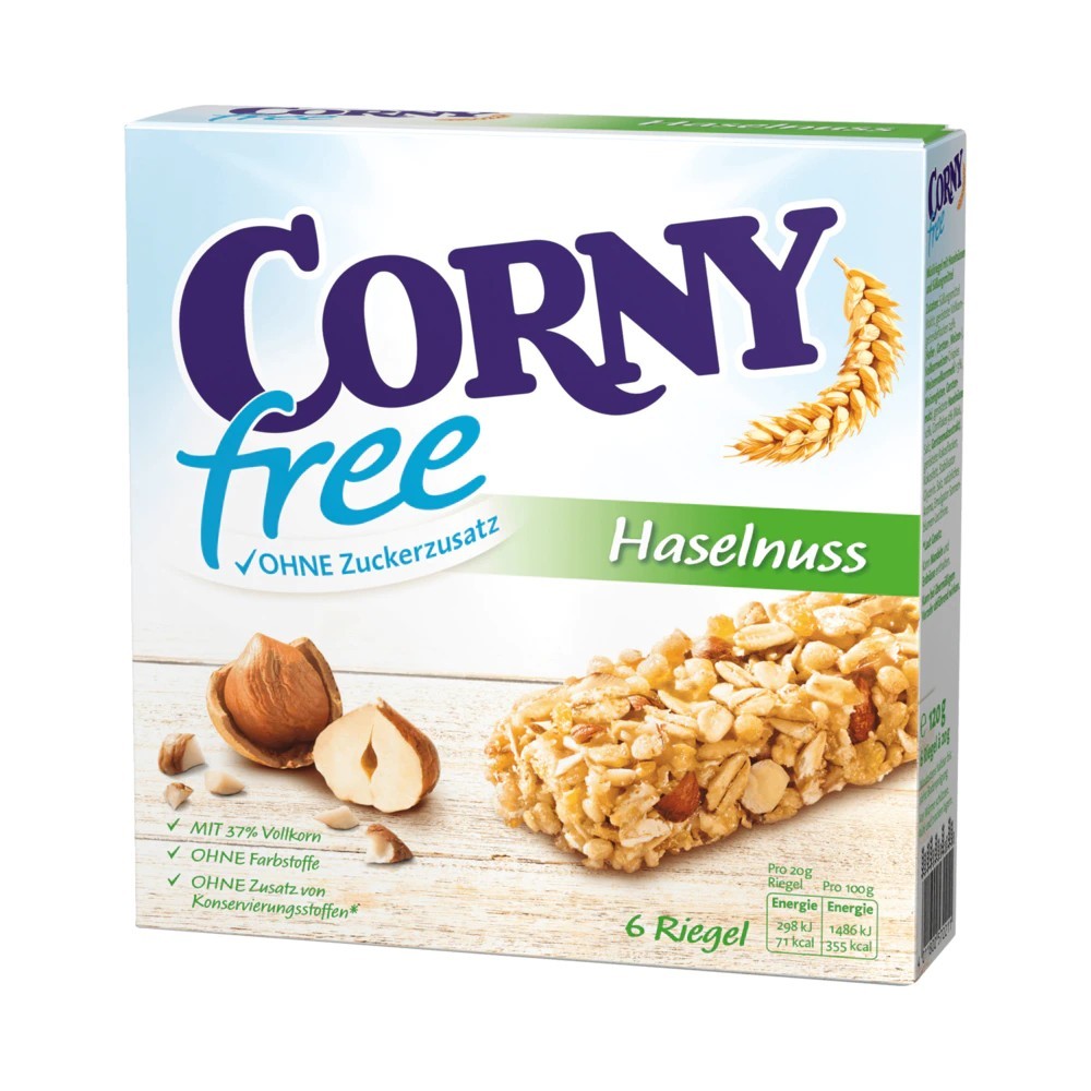 Corny Free Hazelnut 6x20g