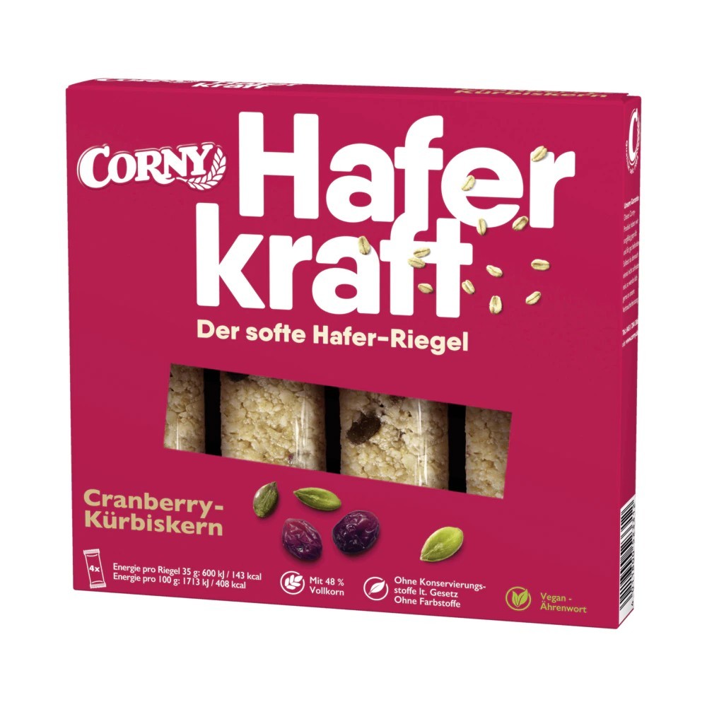 Corny oat power cranberry pumpkin seed 4x35g