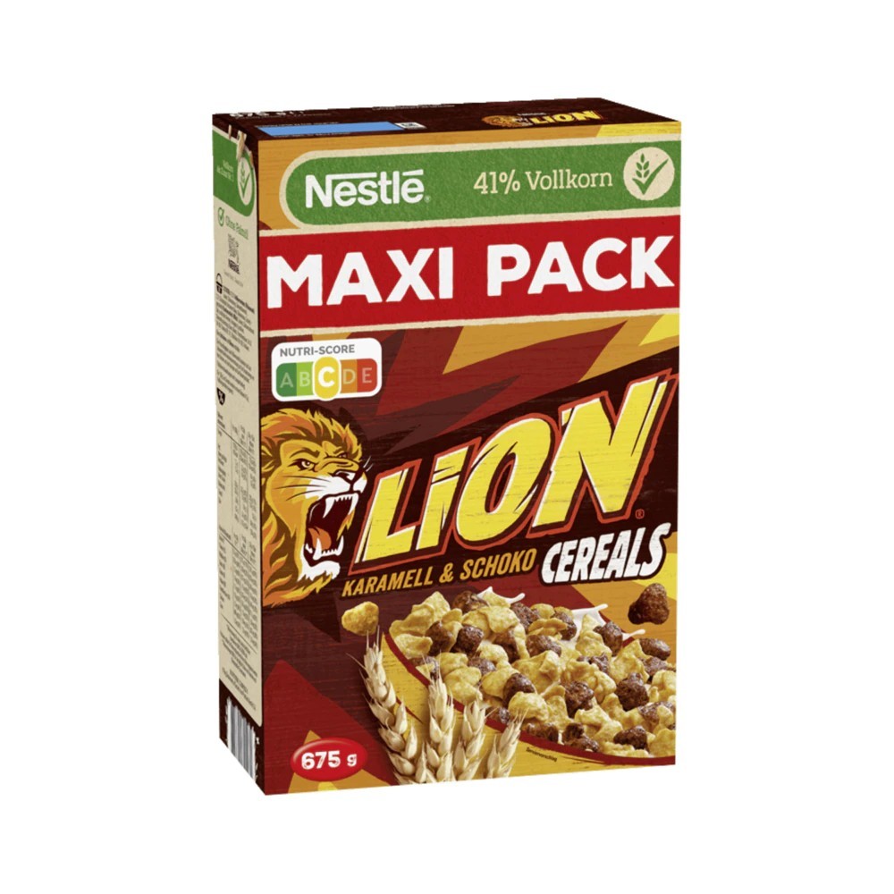 Nestlé Lion Cereals Caramel & Chocolate Cereals with Whole Grain Maxipack 675g
