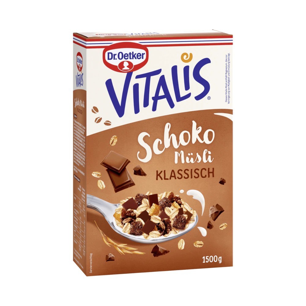 Dr. Oetker Vitalis chocolate muesli storage pack 1.5kg