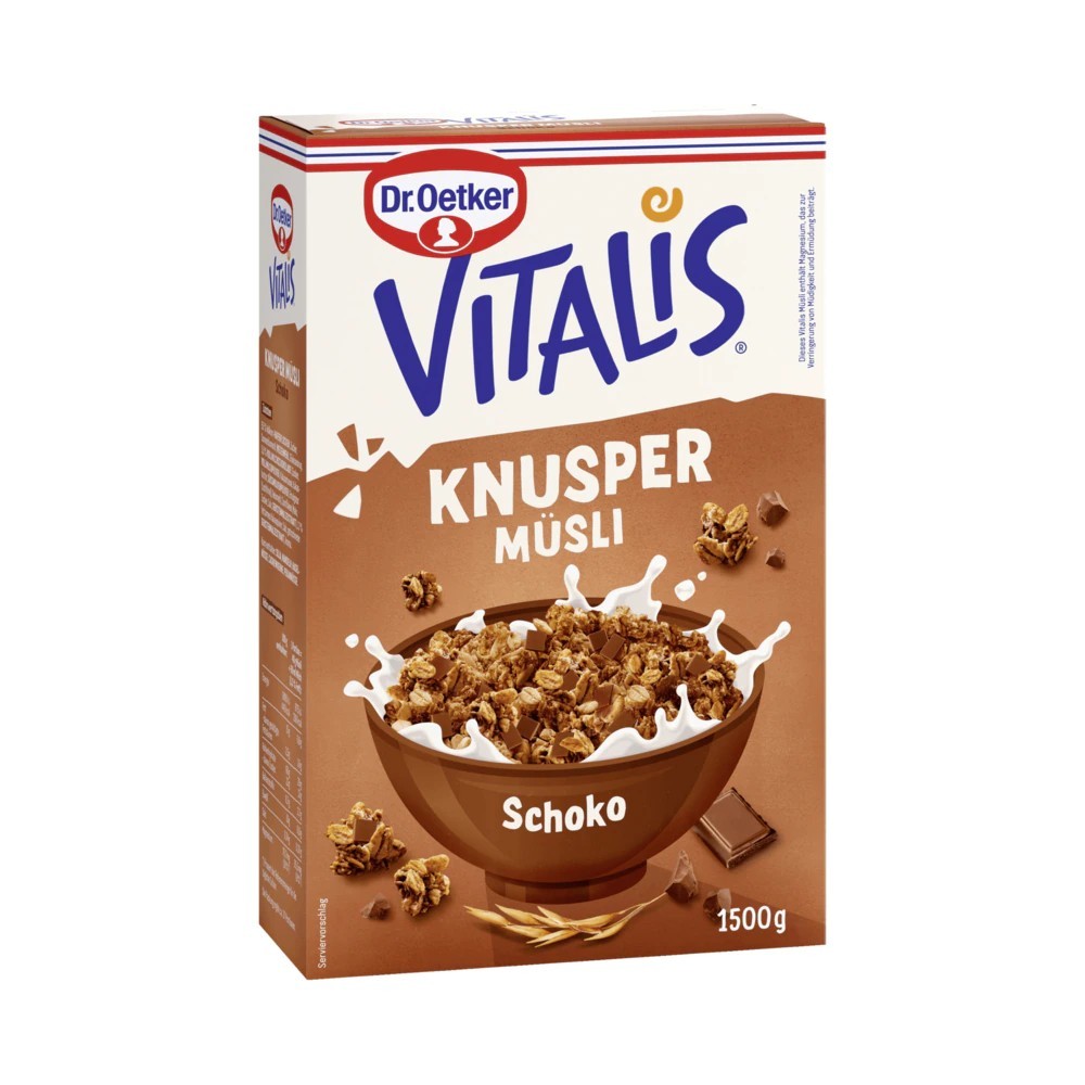 Dr. Oetker Vitalis Crunchy Muesli Chocolate Storage Pack 1.5kg
