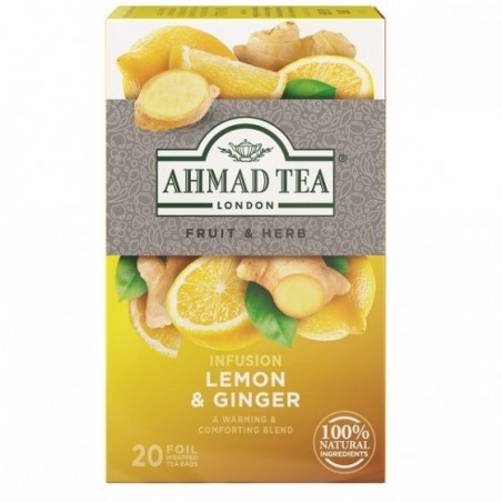 Ahmad Tea Lemon & Ginger | 20 aluminum bags