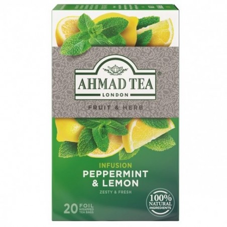 Ahmad Tea Peppermint & Lemon | 20 aluminum bags