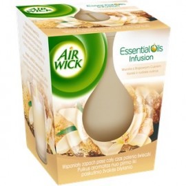 Air Wick SCENTED CANDLE - ESSENTIAL OILS VANILLA WITH BROWN SUGAR