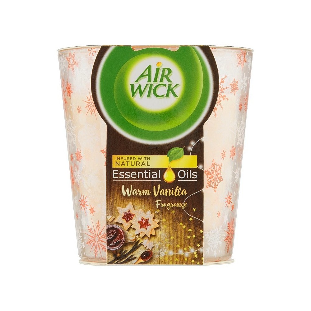Air Wick Scented Candle Essential Oils - Warm Vanilla - 105g