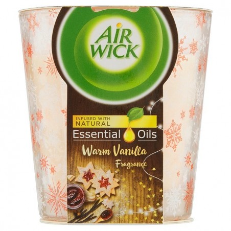 Air Wick Scented Candle Essential Oils - Warm Vanilla - 105g