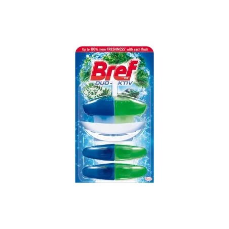 Bref liquid toilet block Duo Aktiv Pine curtain + refill, 100 ml