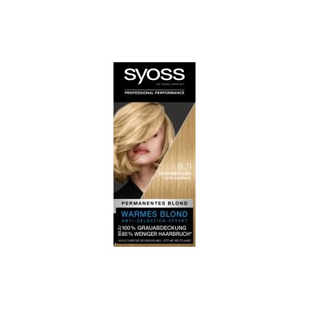 Syoss Hair color Professional Performance champagne blond 8_11, 1 pc