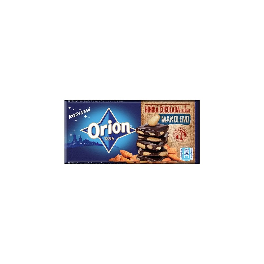 ORION Family dark chocolate with whole almonds 150g