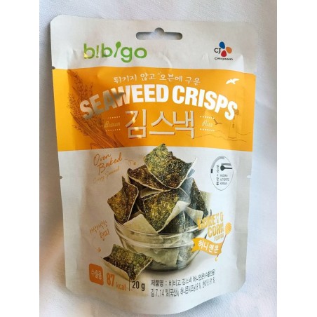 BIBIGO RICE CHIPS FROM SEAWEED WITH HONEY FLAVOR 20g