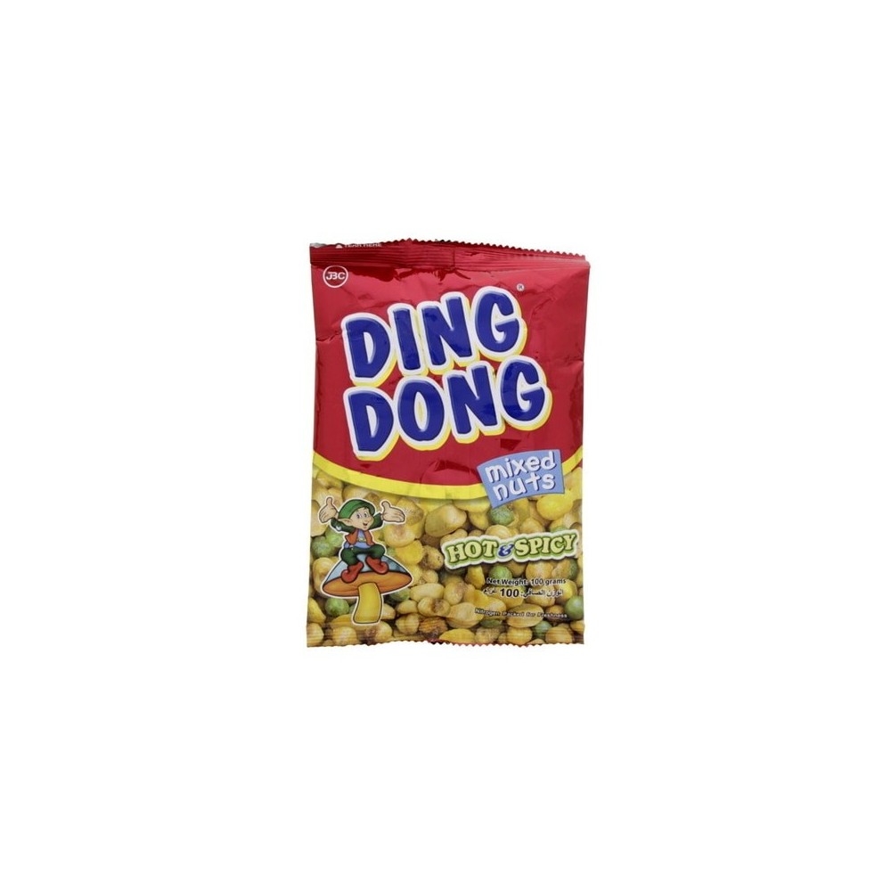 DING DONG MIX HOT AND SPICY NUTS 100G