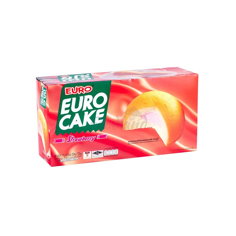 EURO EGG CAKES WITH STRAWBERRY FLAVOR 204G