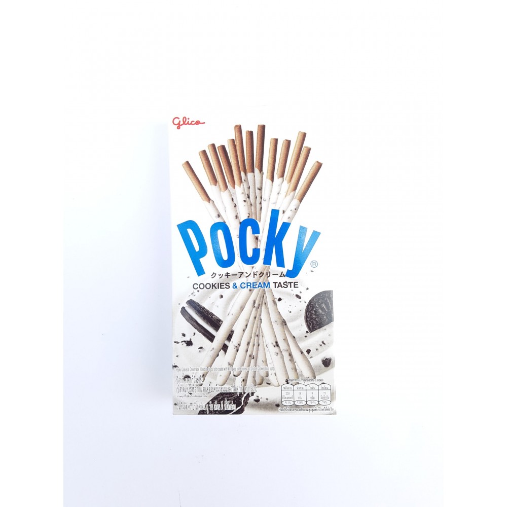 GLICO POCKY COOKIES & CREAM STICKS 45G