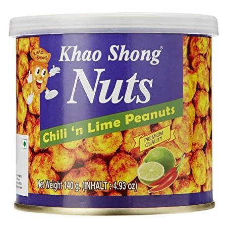 KHAOSHONG COATED CHILI-LIME PEANUTS 140G