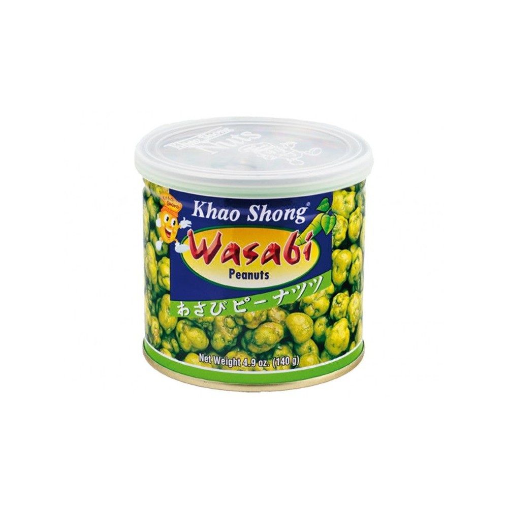 KHAOSHONG COATED PEAS WITH WASABI FLAVOR + WAKAME 140G
