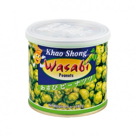 KHAOSHONG COATED PEAS WITH WASABI FLAVOR + WAKAME 140G