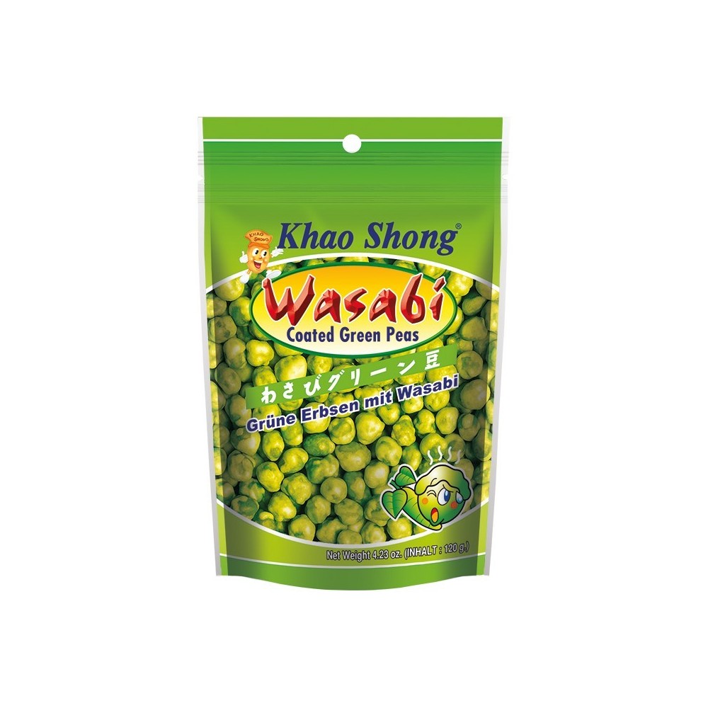 KHAOSHONG COATED PEAS WITH WASABI FLAVOR 120G