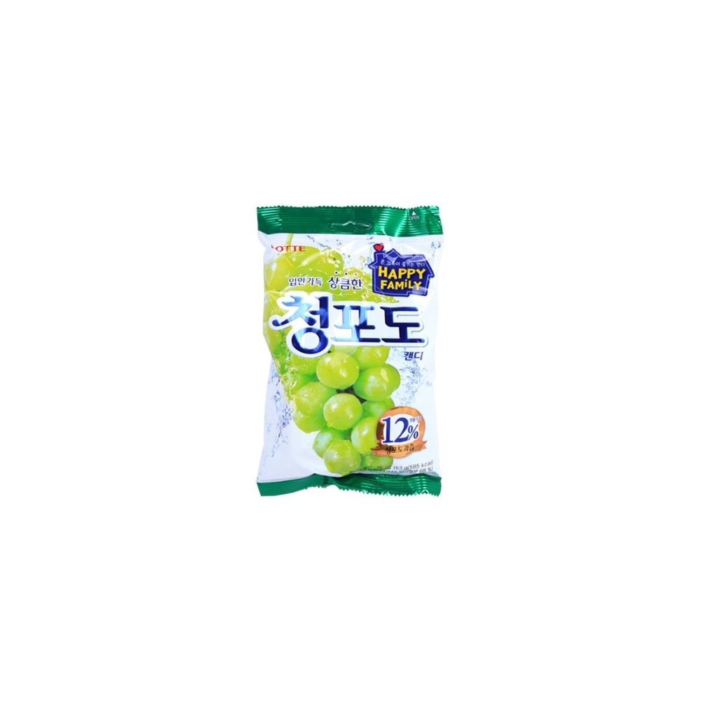 LOTTE CANDIES WITH GREEN GRAPE FLAVOR 153G