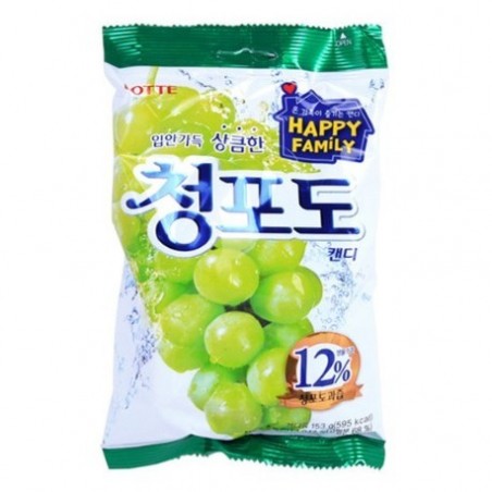 LOTTE CANDIES WITH GREEN GRAPE FLAVOR 153G