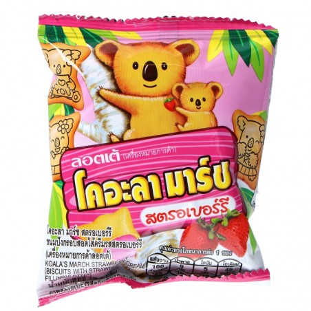 LOTTE KOALAS MARCH BISCUITS WITH STRAWBERRY 19.5G