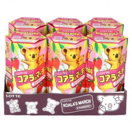 LOTTE KOALAS MARCH BISCUITS WITH STRAWBERRY 37G