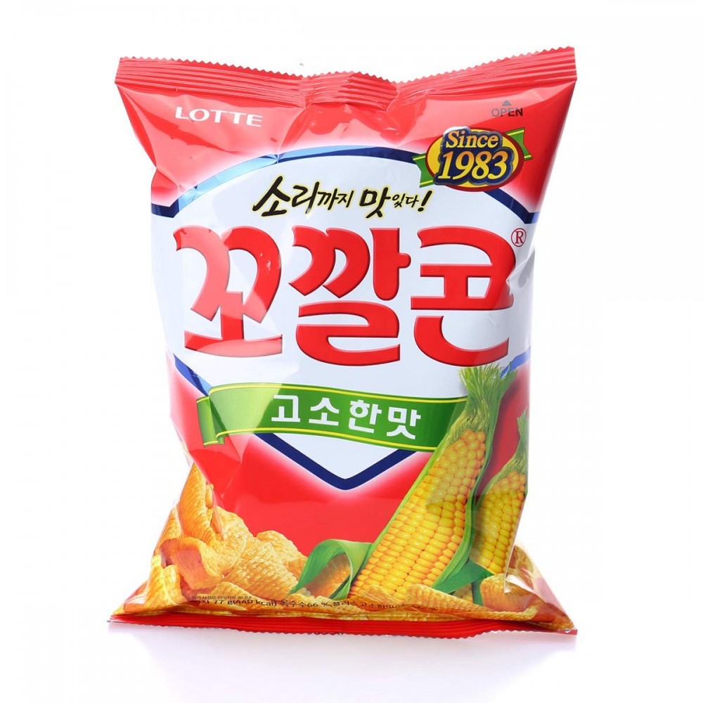 LOTTE POPPING CORN CHIPS 72G