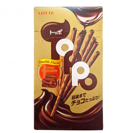 LOTTE TOPPO DOUBLE CHOCOLATE BAR 40G