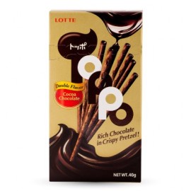 LOTTE TOPPO BARS OF DOUBLE CHOCOLATE FLAVOR 132G