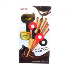LOTTE TOPPO BARS WITH VANILLA CHOCOLATE FLAVOR 132G